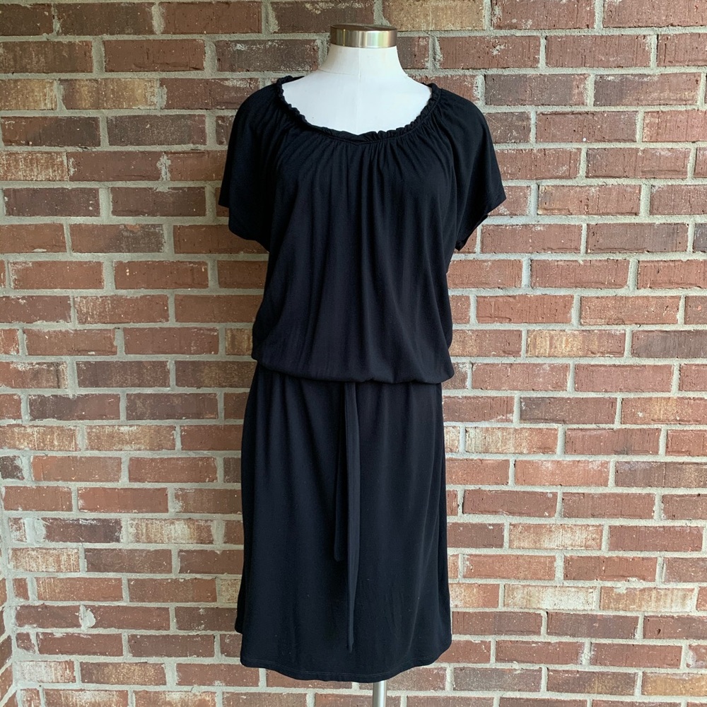 ⭐️Talbots Black Cotton Tee Shirt Dress Small